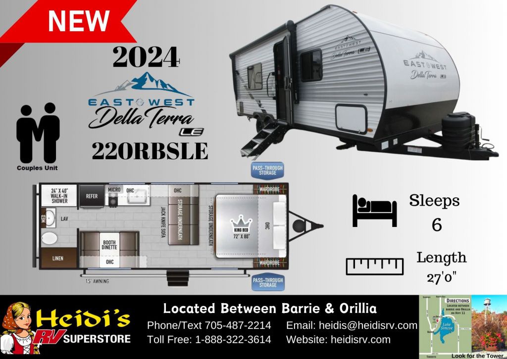 2024 East To West 220rb le (rear bath*)