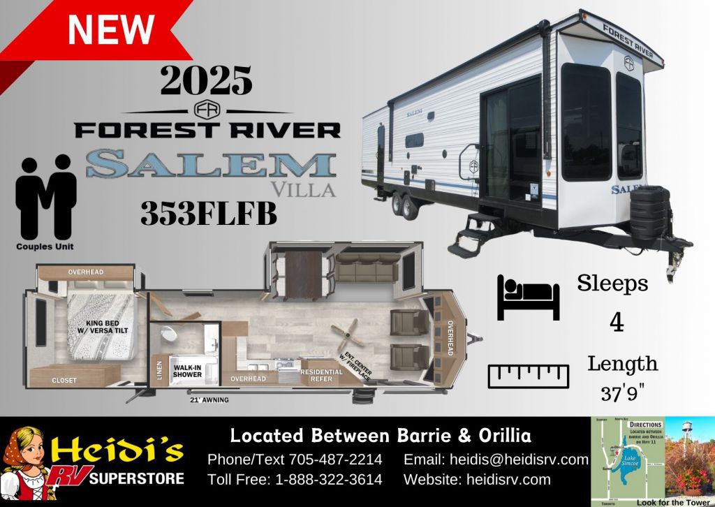 2025 FOREST RIVER SALEM VILLA 353FLFB (FRONT DEN*)