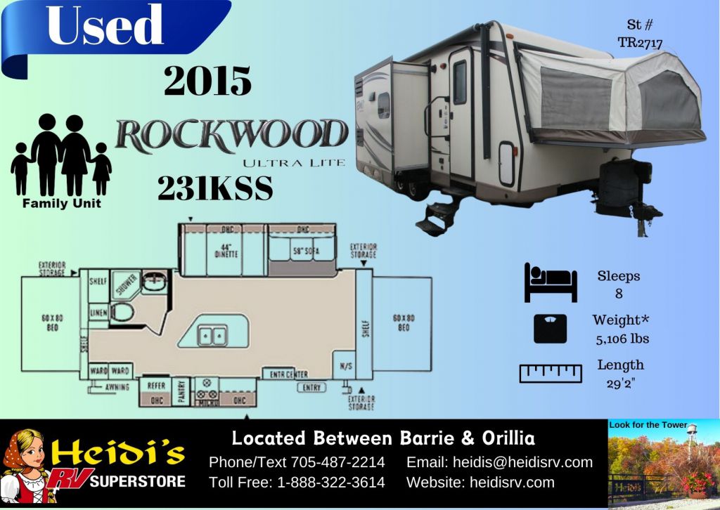 2015 Rockwood 231kss (island kitchen)