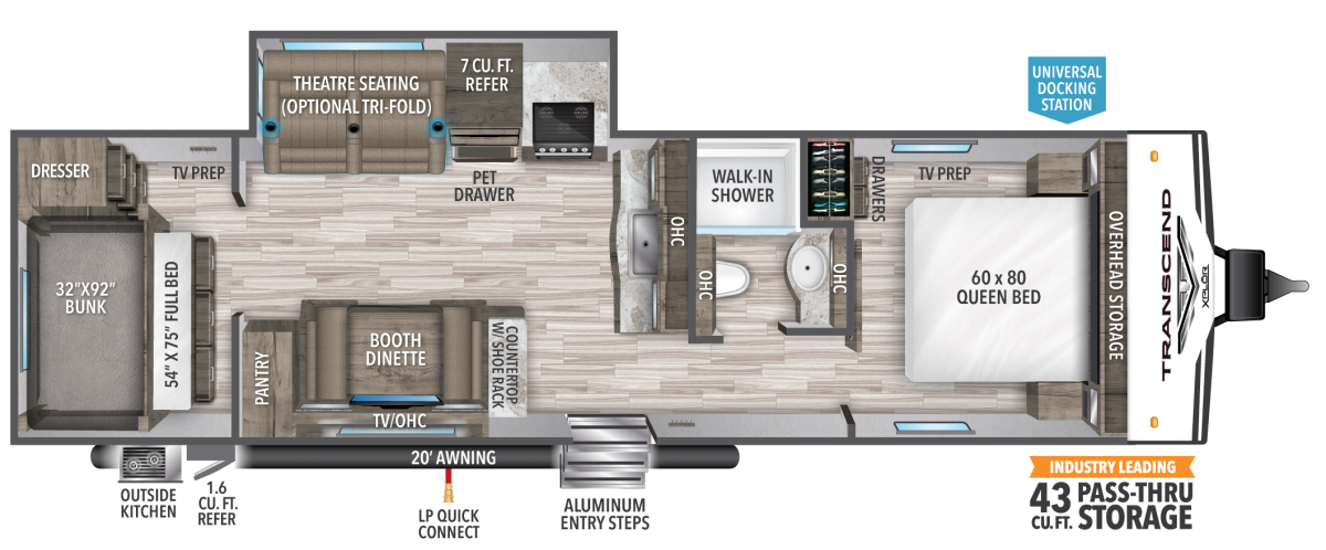 NEW 2021 GRAND DESIGN TRANSCEND XPLOR 297QB TRAVEL TRAILER - London ...