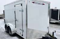 2026 WEBERLANE GALVANIZED STEEL FRAME HYBRID ENCLOSED TRAILER 7 X 16 V NOSE RAMP DOOR - Ripley RV Details page