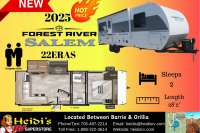 2025 FOREST RIVER SALEM 22ERAS (REAR KITCHEN*) - Oro Medonte RV Details page