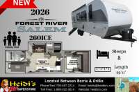 2026 FOREST RIVER SALEM 260ICE (DBL/DBL BUNKS, OUT. FRIDGE) - Oro Medonte RV Details page
