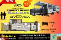 2025 FOREST RIVER SALEM 32VERANDA (REAR DECK, REAR LIVING, OUT. KITCHEN*) - Oro Medonte RV Details page