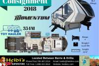 2018 GRAND DESIGN MOMENTUM 354M (OUTSIDE KITCHEN) - Oro Medonte RV Details page