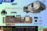 2017 CROSSROADS CRUISER 356BL (MID BUNKS, ISLAND KIT.) - Oro Medonte RV Details page