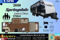 2016 KEYSTONE SPRINGDALE 270LE (DBL/DBL BUNKS, OUTSIDE KITCHEN) - Oro Medonte RV Details page